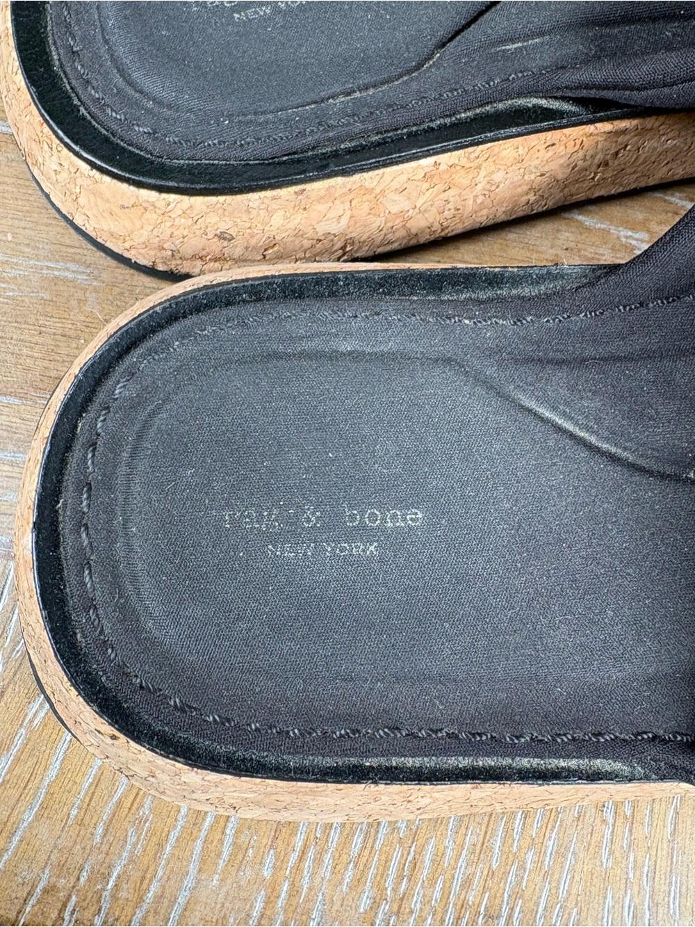 Rag & Bones Black Parque Slide Sandals with Cushioned Straps Earthy Crunchy 7.5 - Picture 11 of 13